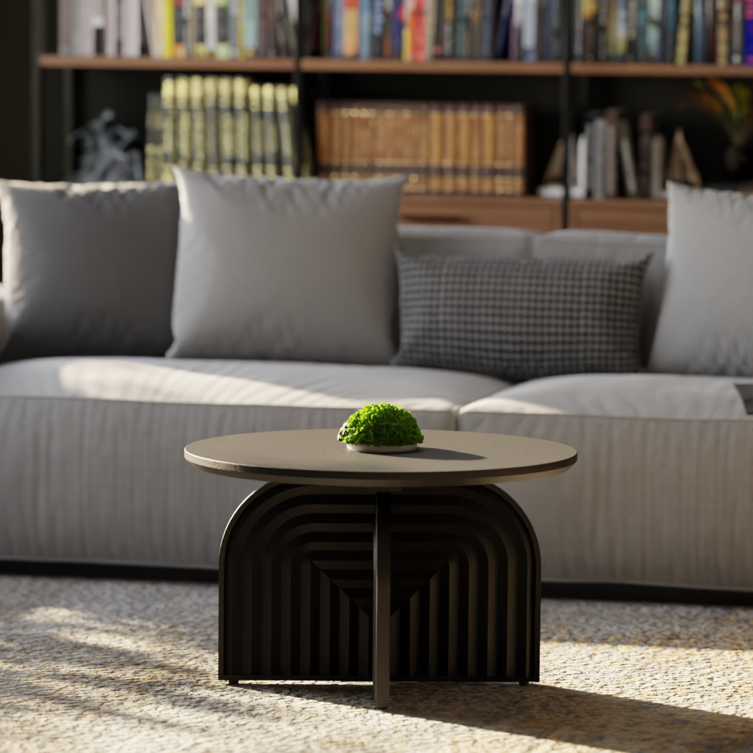 Charon Coffee Table - Mango Black