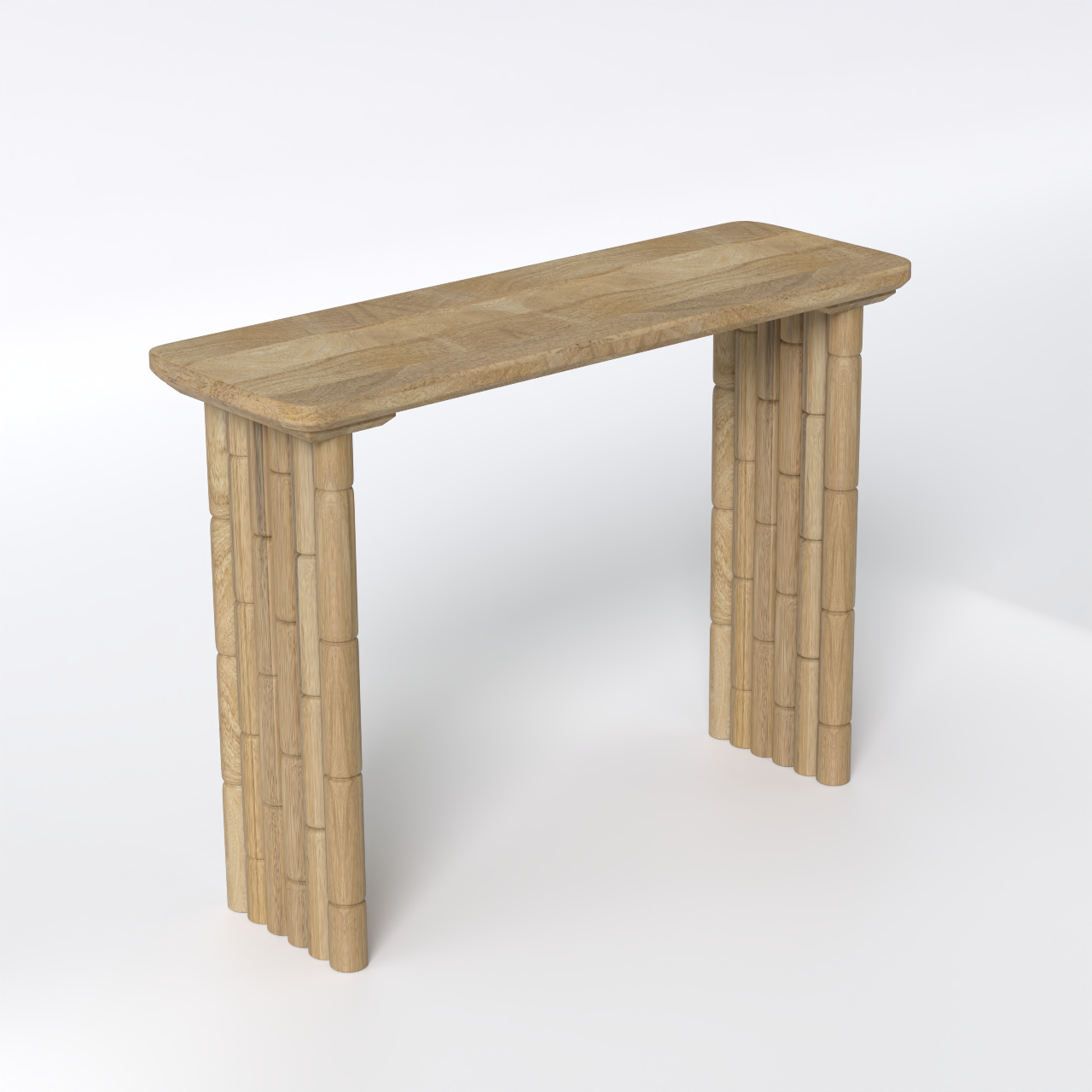 Bambos Console Table - Mango Natural