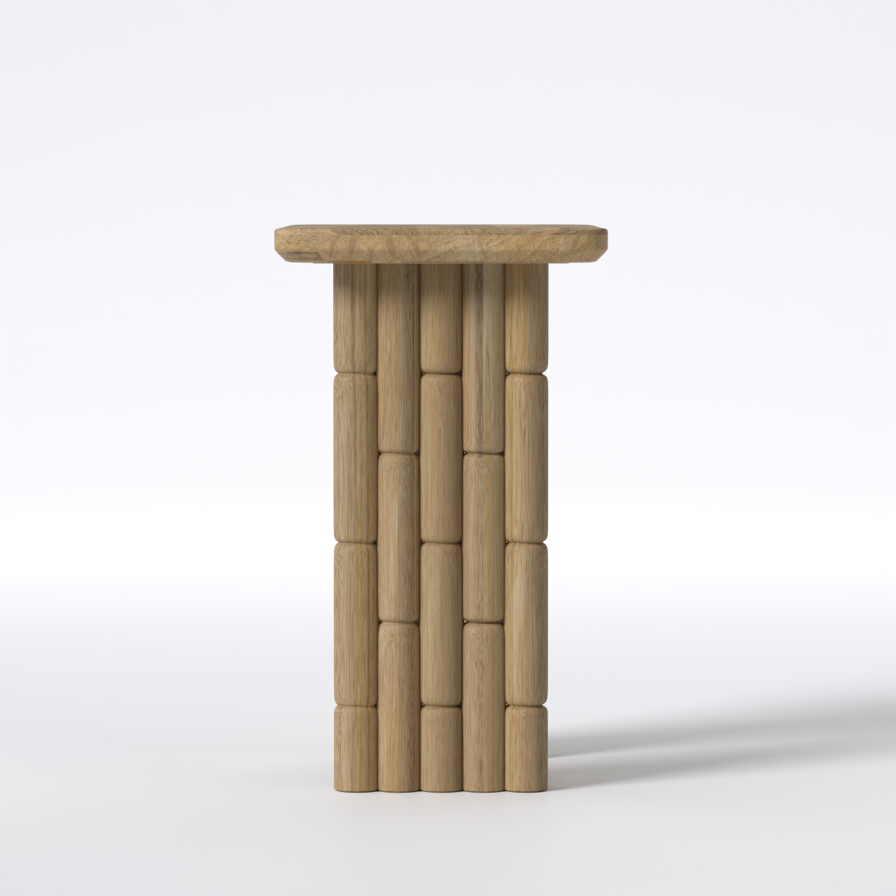 Bambos End Table - Mango Natural