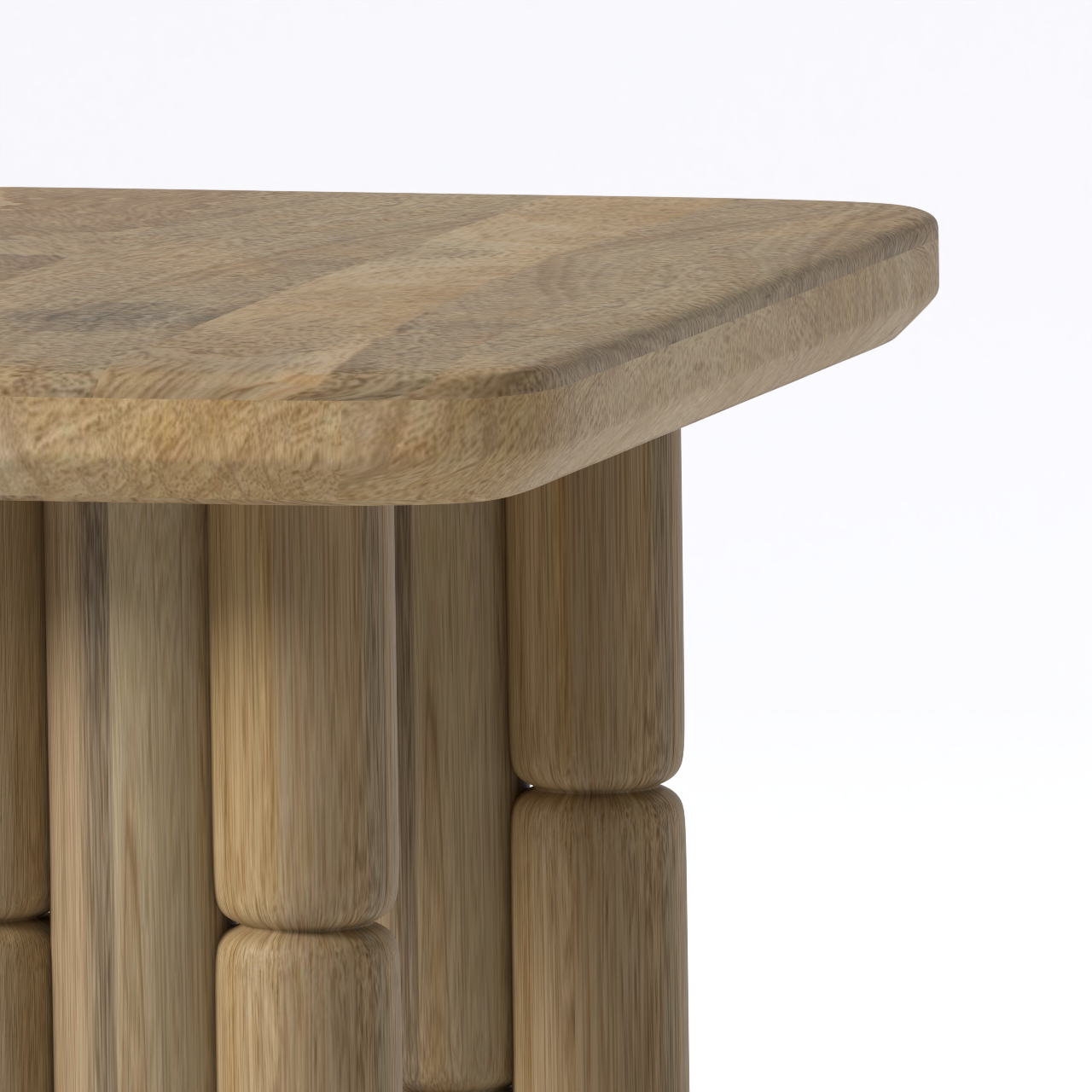Bambos End Table - Mango Natural