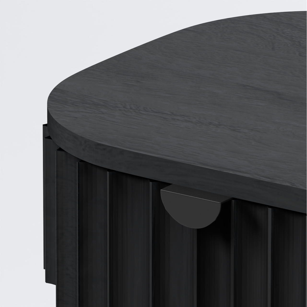 Canalis Coffee Table - Mango Black (Sandblasted)