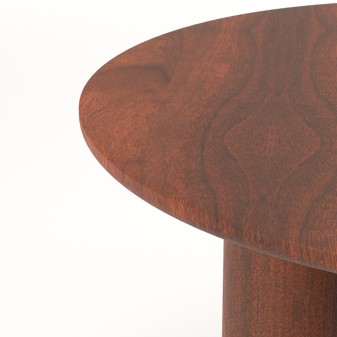 Gaia Round Coffee Table - Mango Walnut (18in Height)