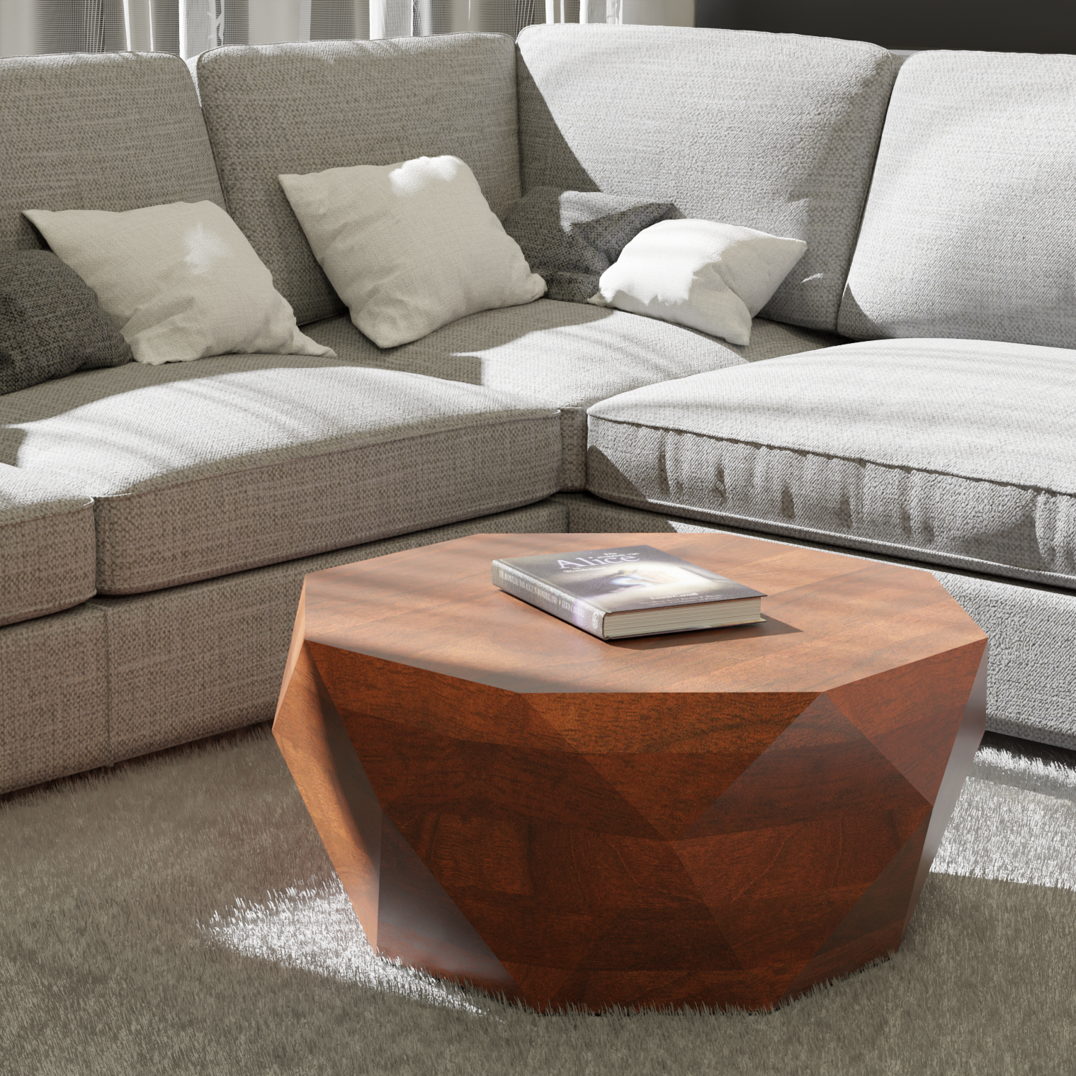 Octavian Coffee Table (15in Height)