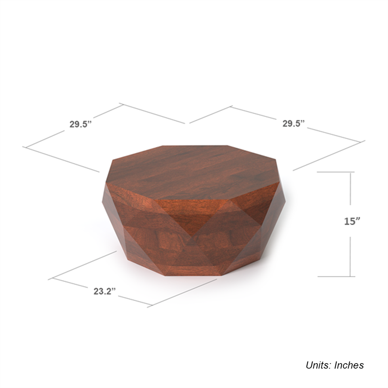 Octavian Coffee Table (15in Height)