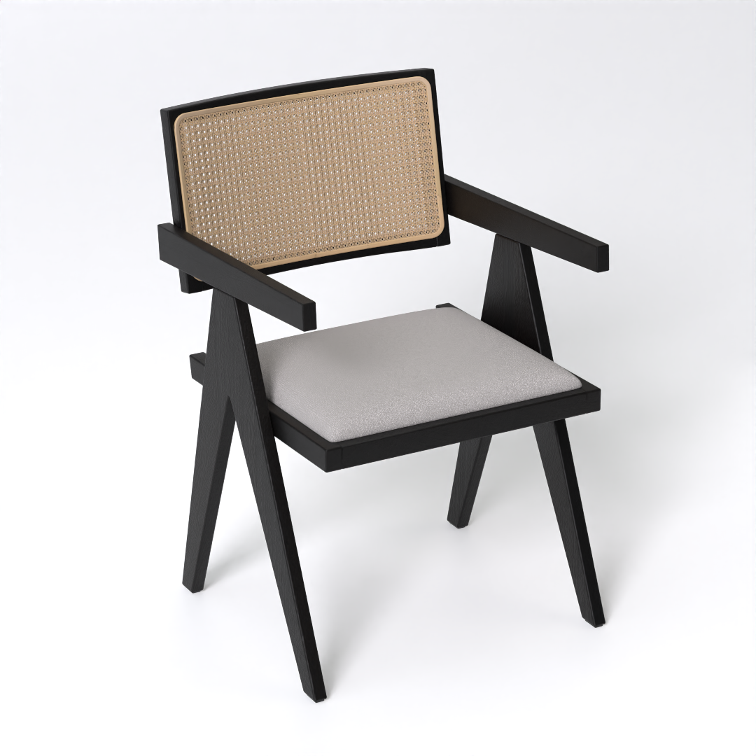 Verve Dining Chair (Mango Wood - Black Finish)
