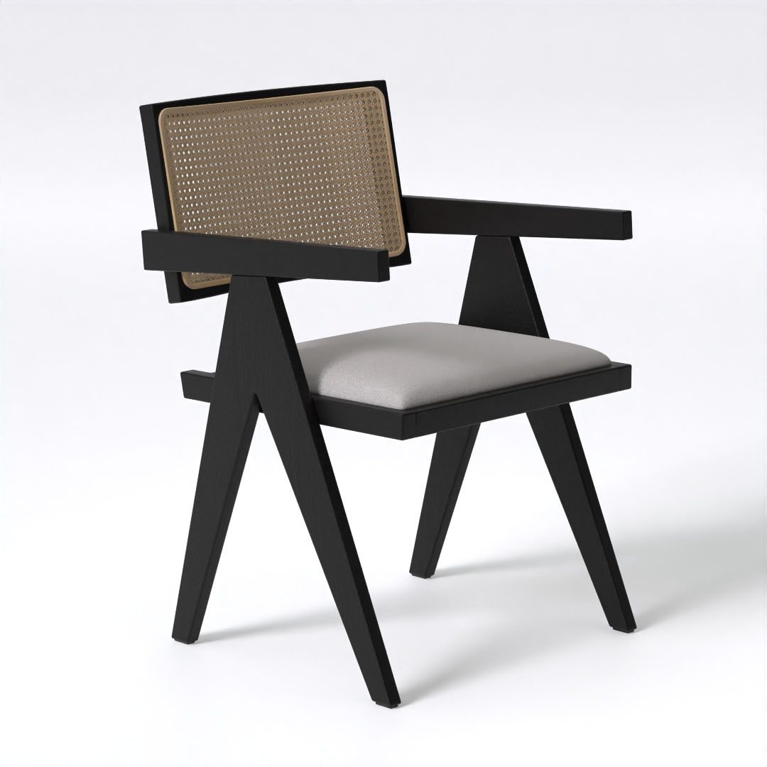 Verve Dining Chair (Mango Wood - Black Finish)