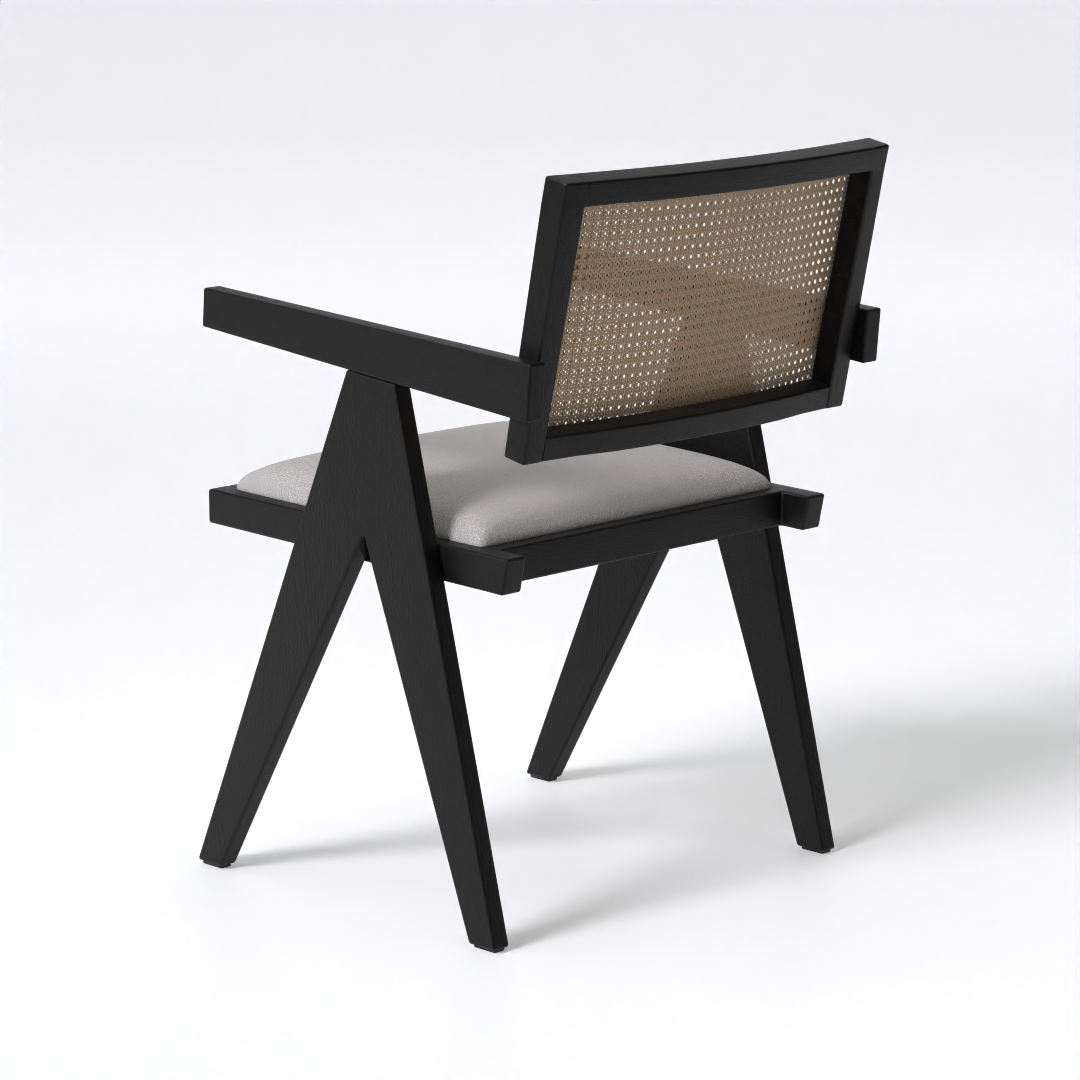 Verve Dining Chair (Mango Wood - Black Finish)