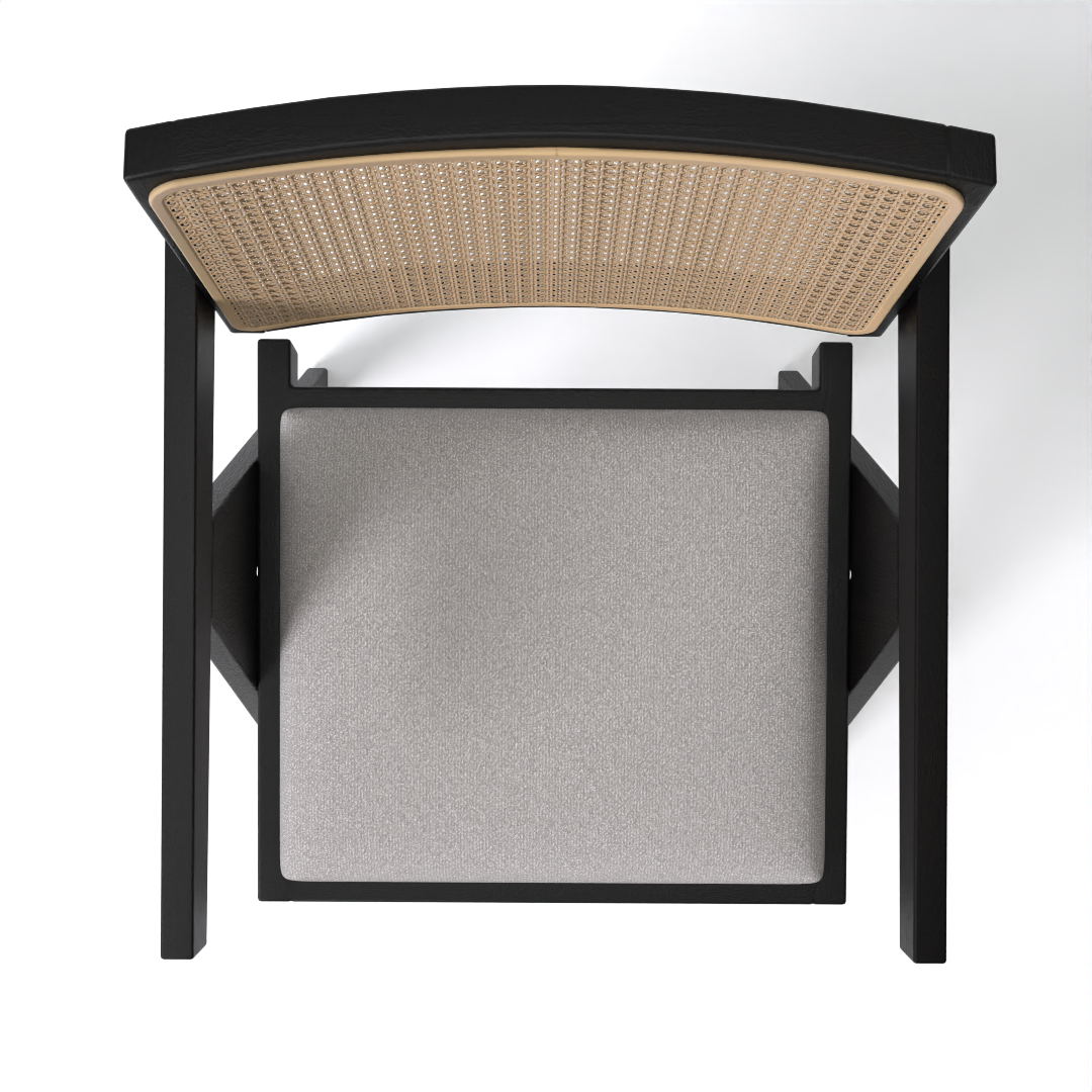 Verve Dining Chair (Mango Wood - Black Finish)
