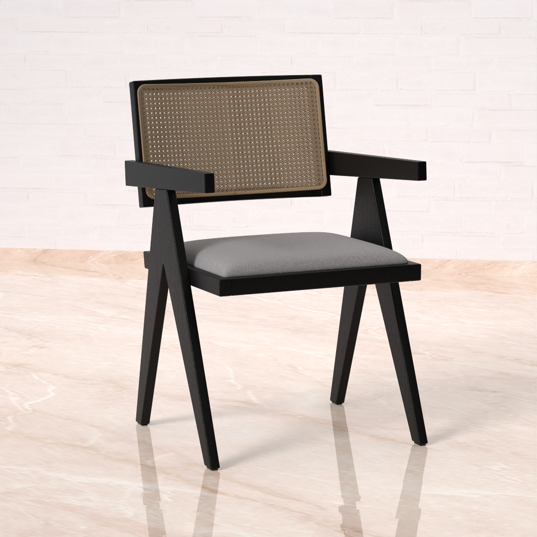 Verve Dining Chair (Mango Wood - Black Finish)