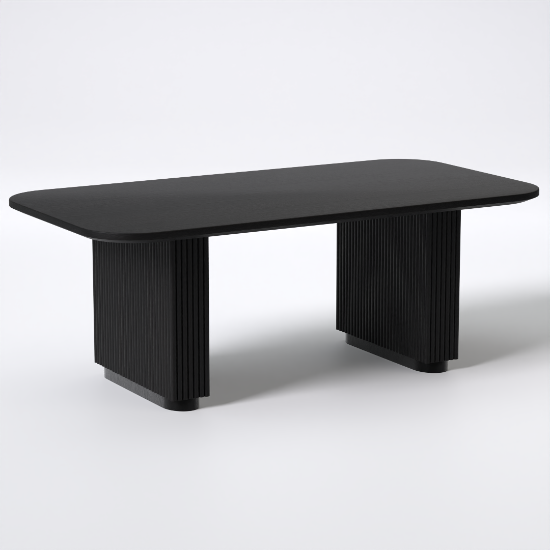 Arcadia Dining Table (Mango Wood - Black Finish)
