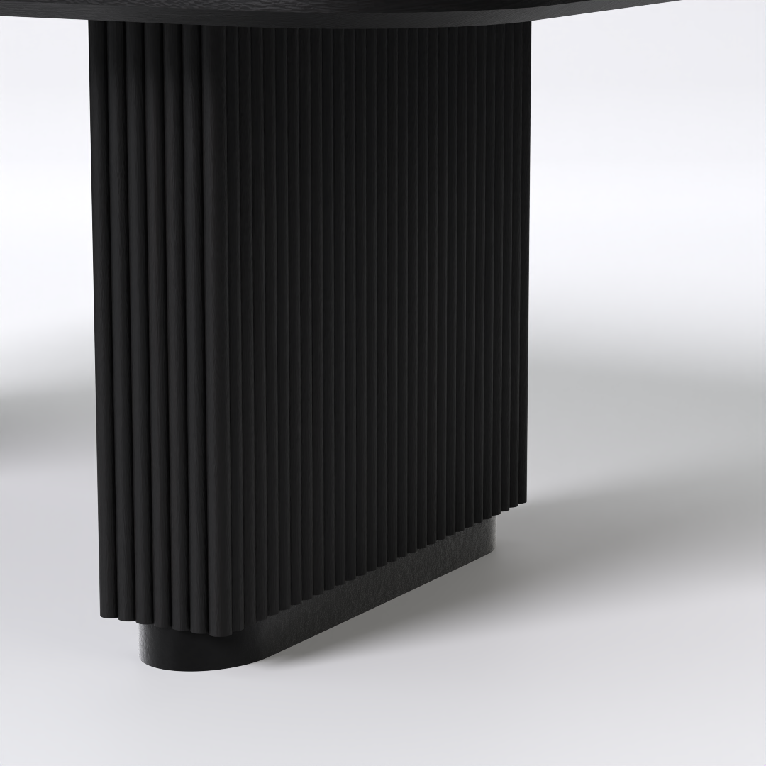 Arcadia Dining Table (Mango Wood - Black Finish)