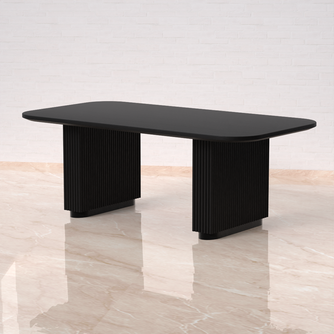 Arcadia Dining Table (Mango Wood - Black Finish)