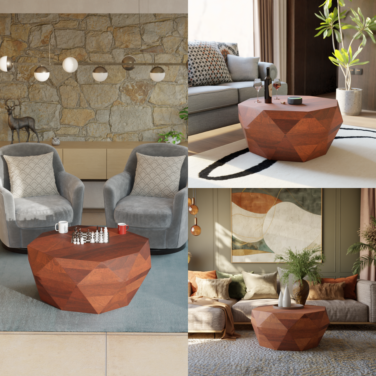 Octavian Coffee Table (15in Height)