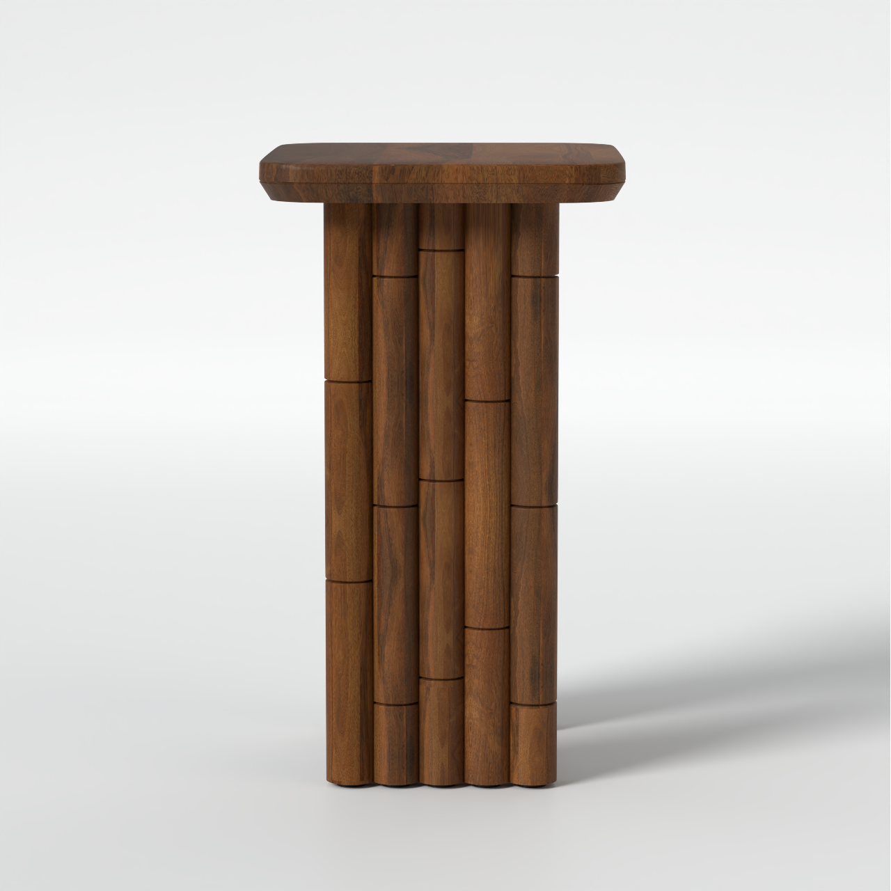 Bambos End Table - Mango Walnut