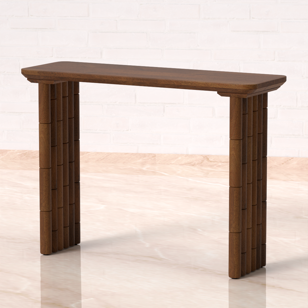 Bambos Console Table - Mango Walnut