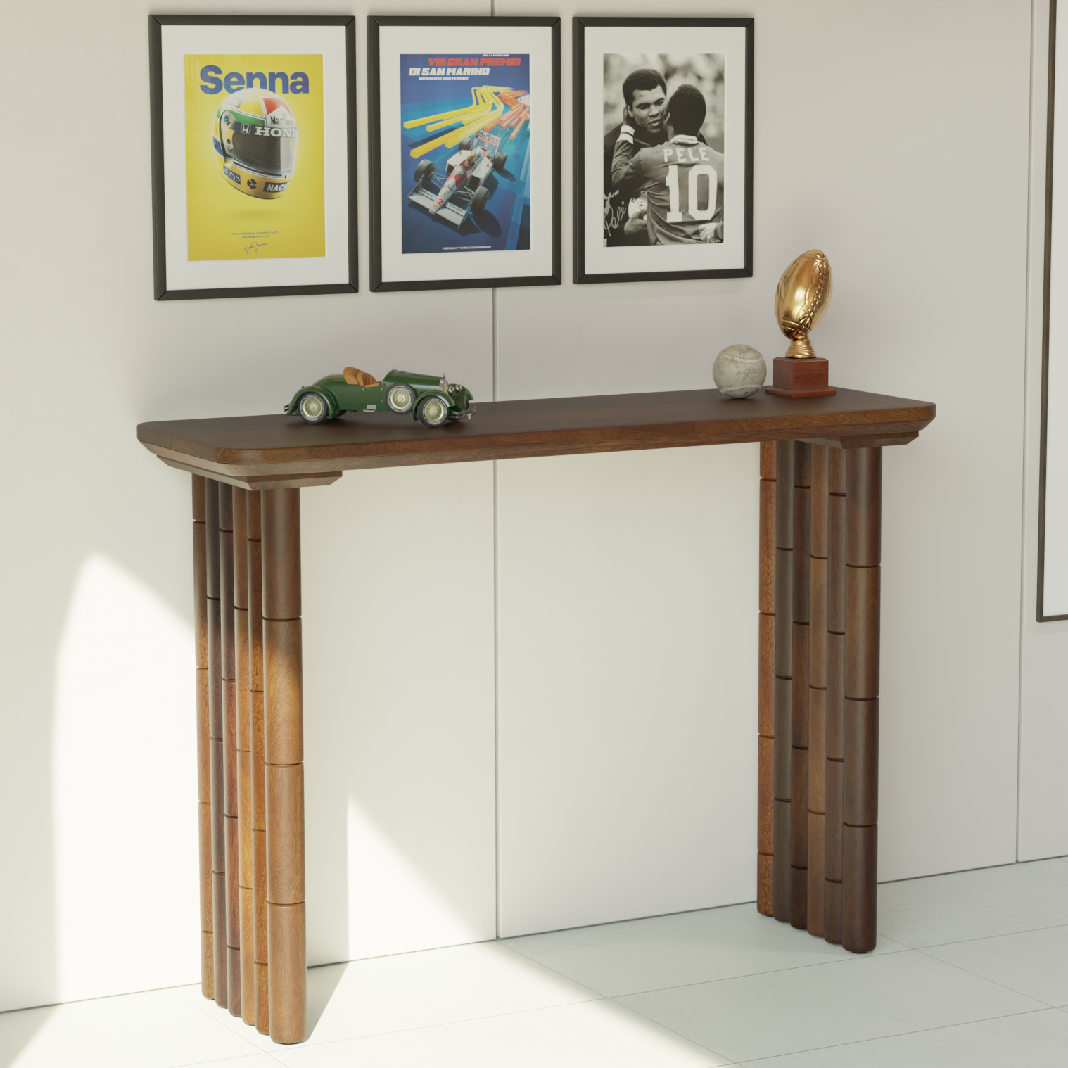 Bambos Console Table - Mango Walnut