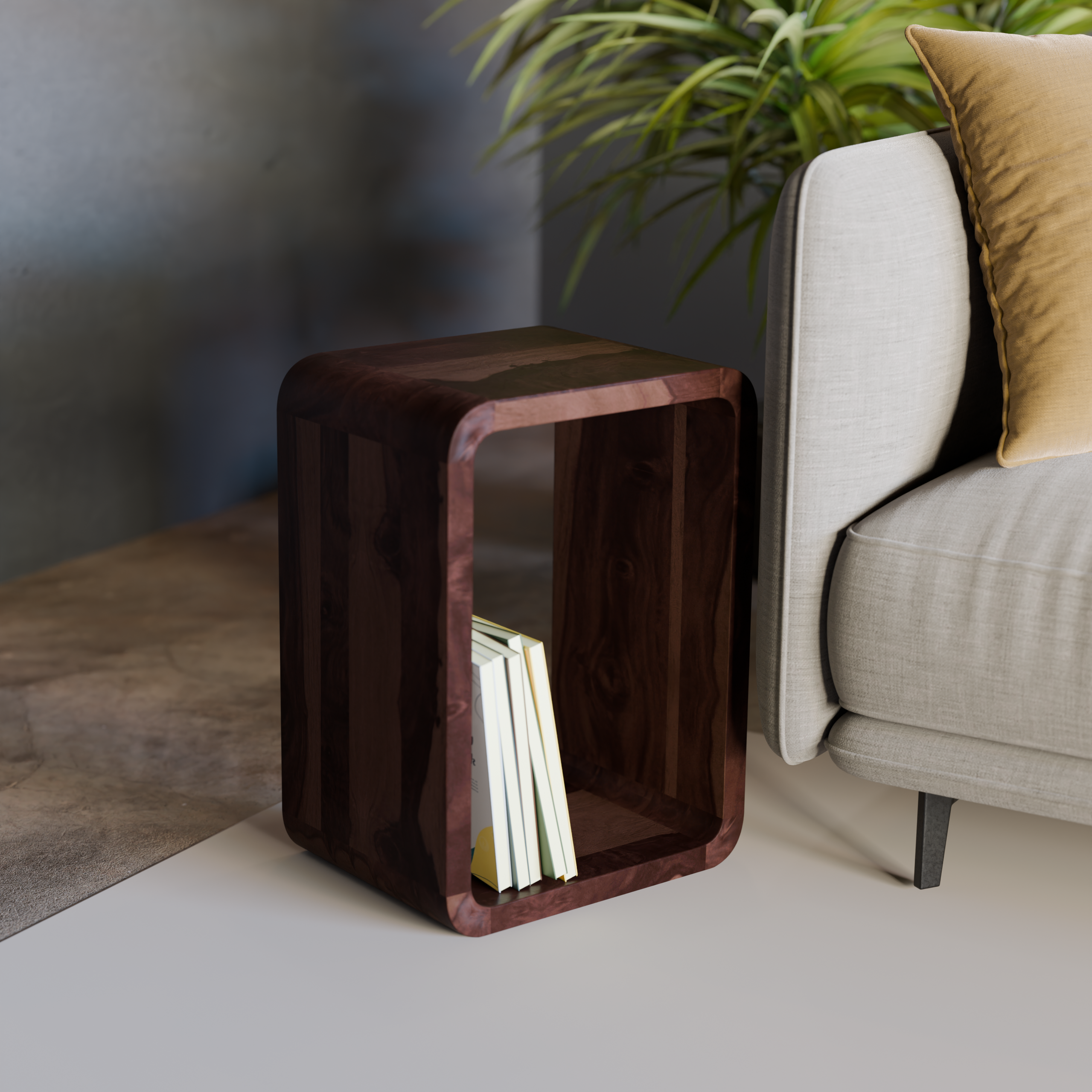 Aurora Sheesham Wood End Table
