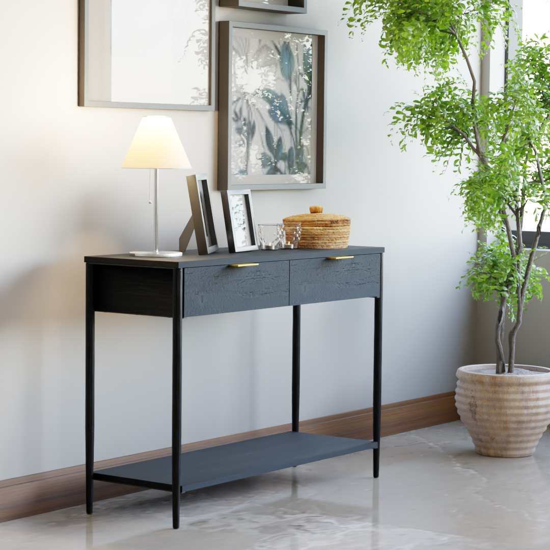 Noir Console Table - Mango Black