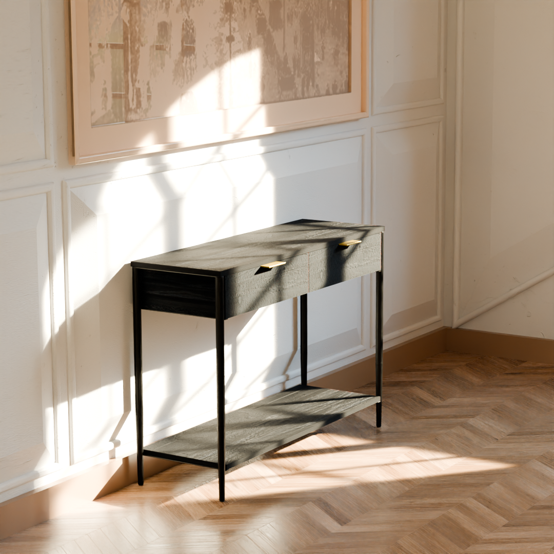 Noir Console Table - Mango Black