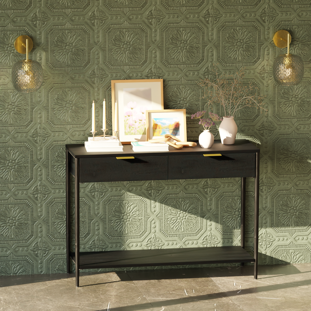 Noir Console Table - Mango Black