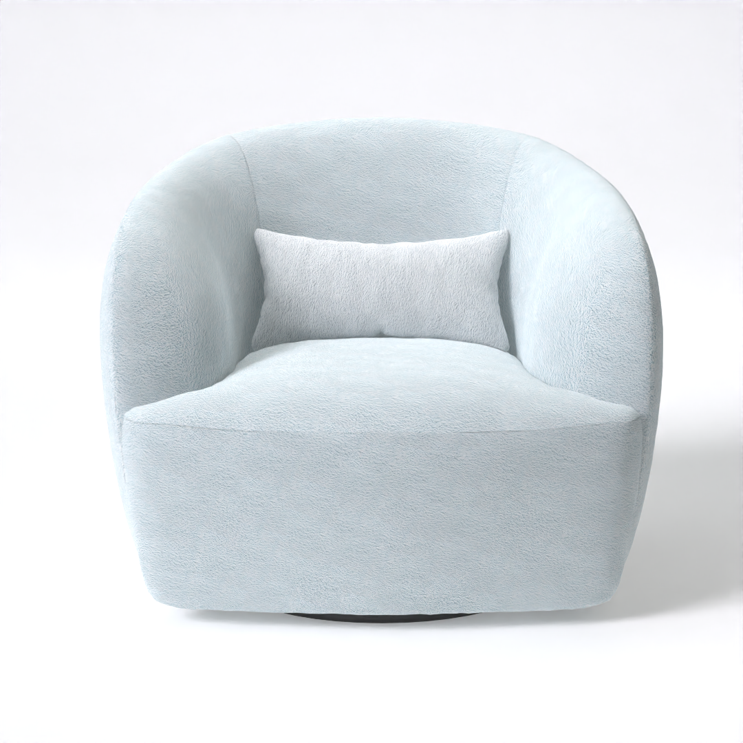Eden Swivel Chair (Icy Teal)