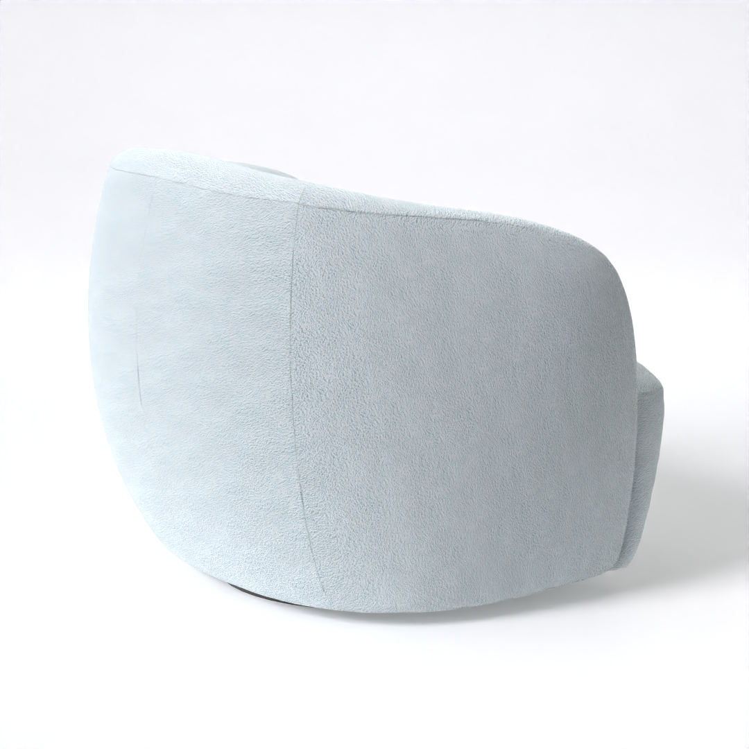 Eden Swivel Chair (Icy Teal)