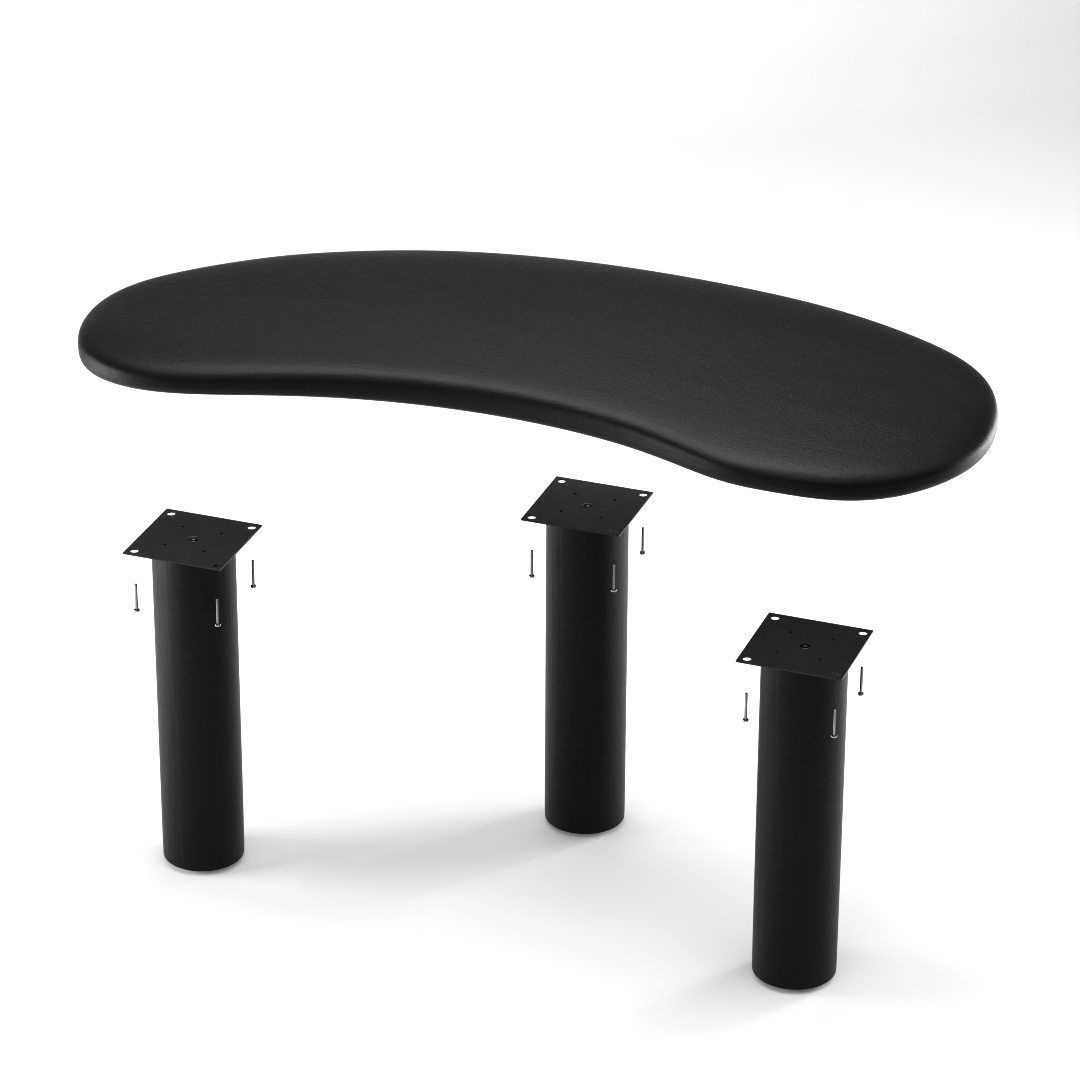 Pebble Nested Coffee Table Set  - Mango Black