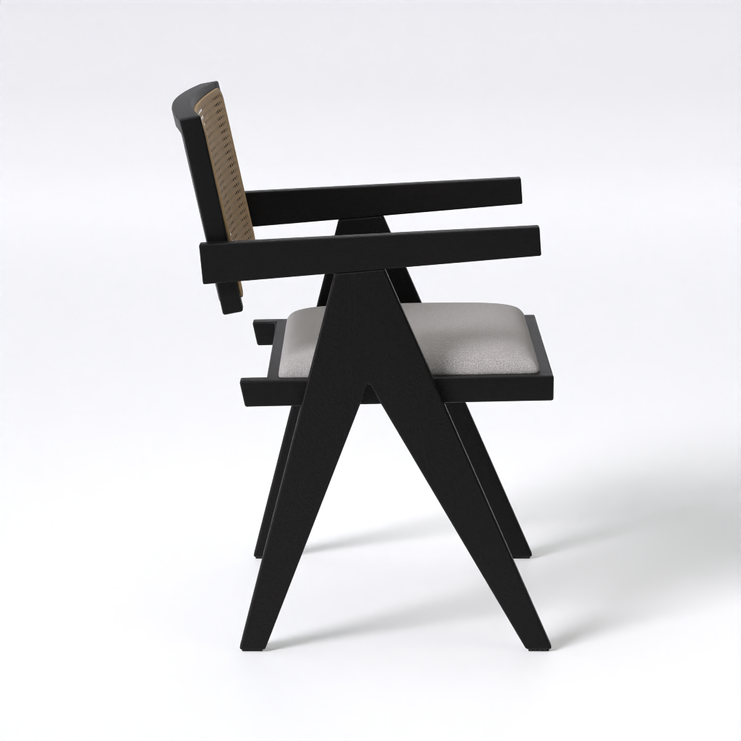 Verve Dining Chair (Mango Wood - Black Finish)