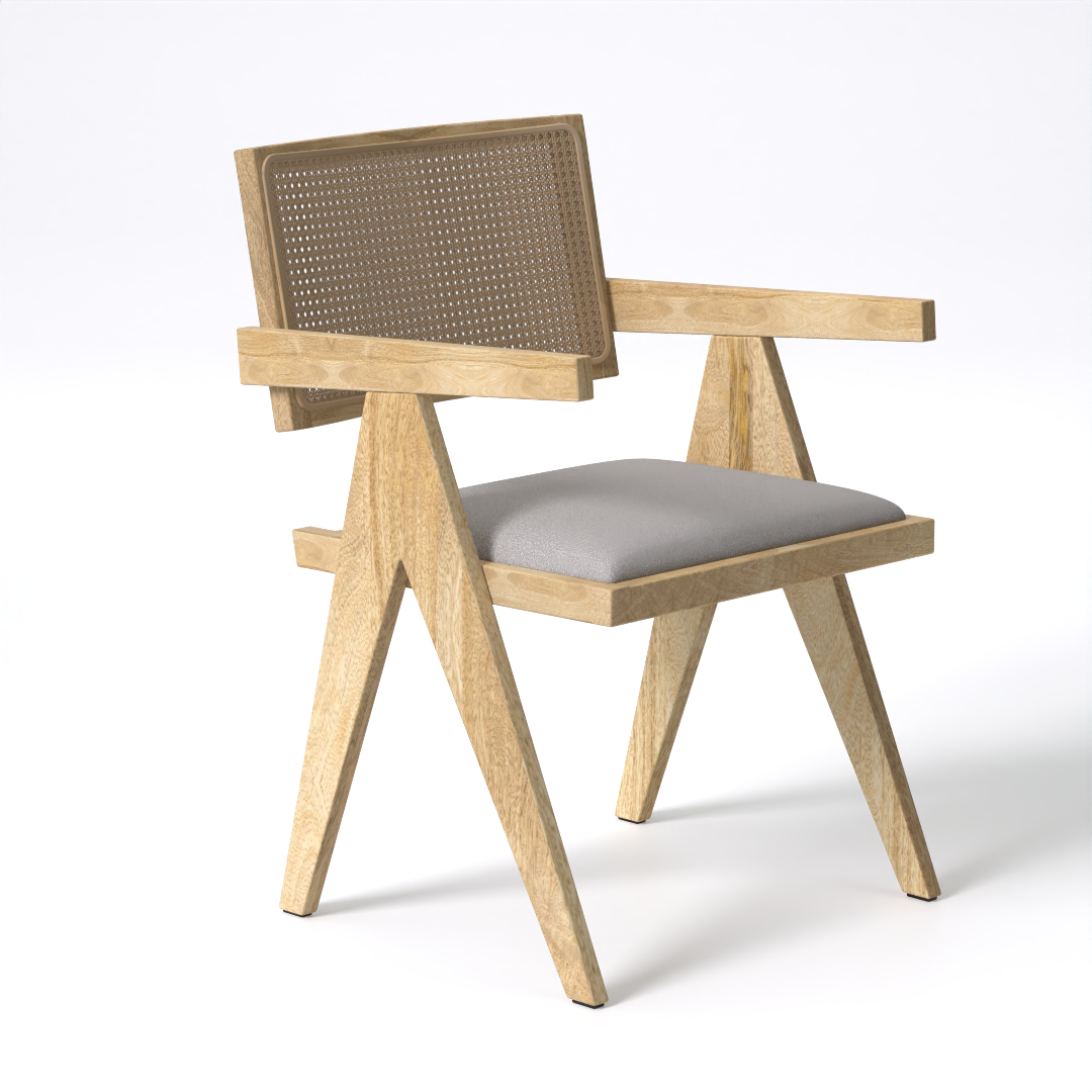 Verve Dining Chair (Mango Wood - Natural Finish)