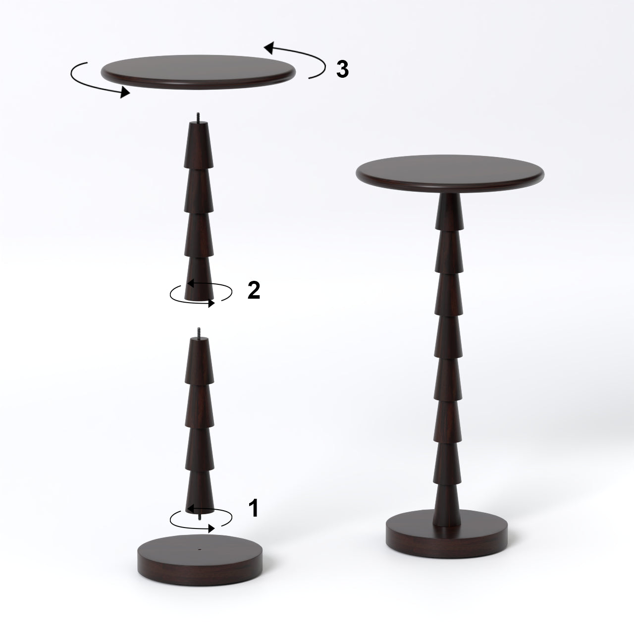 Image for Sakala Drink Table - Walnut Finish