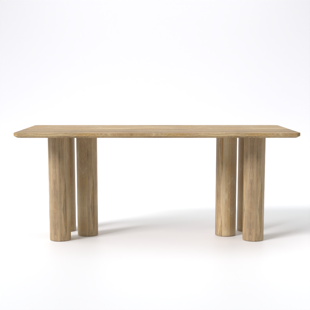 Gaia Dining Table (Mango Wood - Natural Finish)