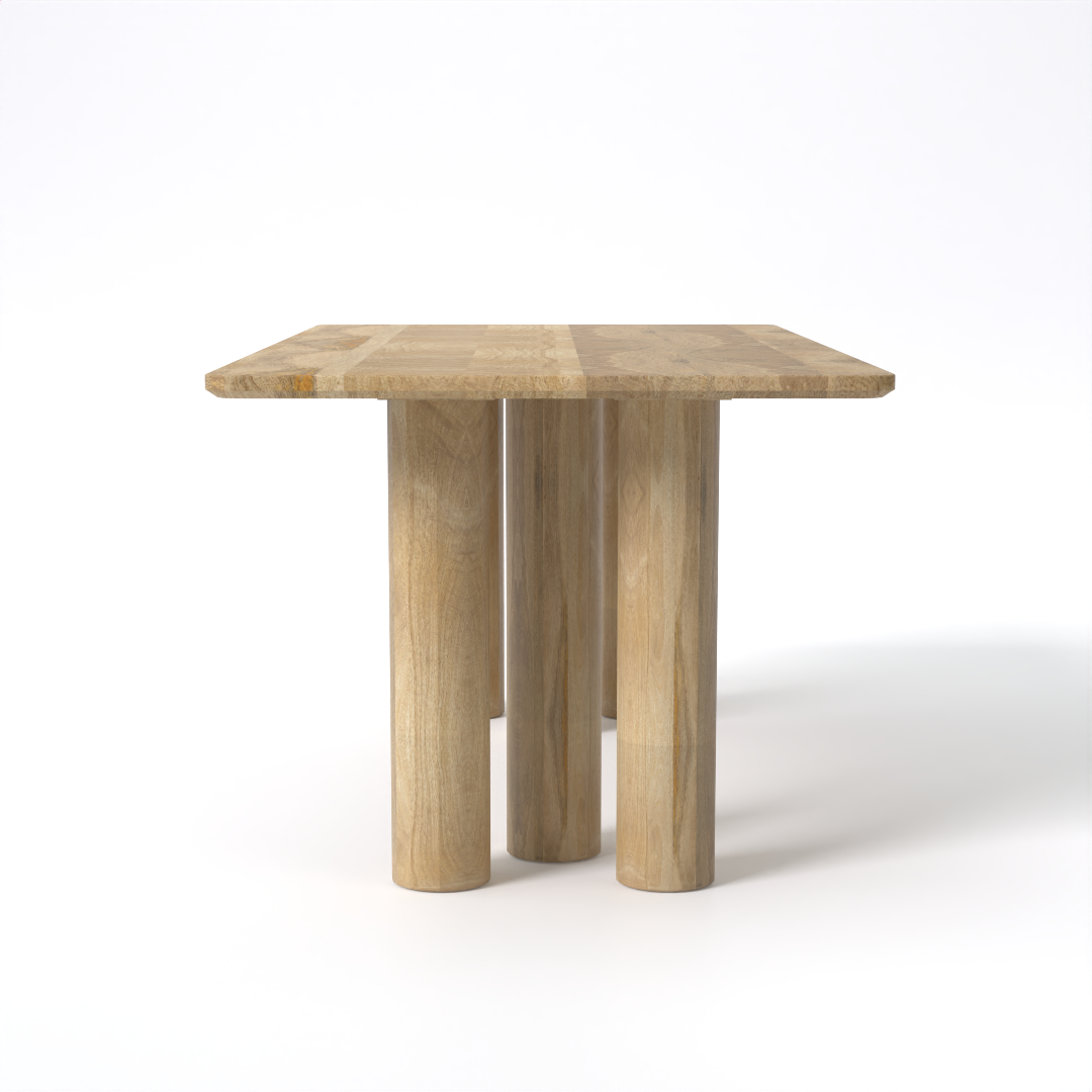 Gaia Dining Table (Mango Wood - Natural Finish)