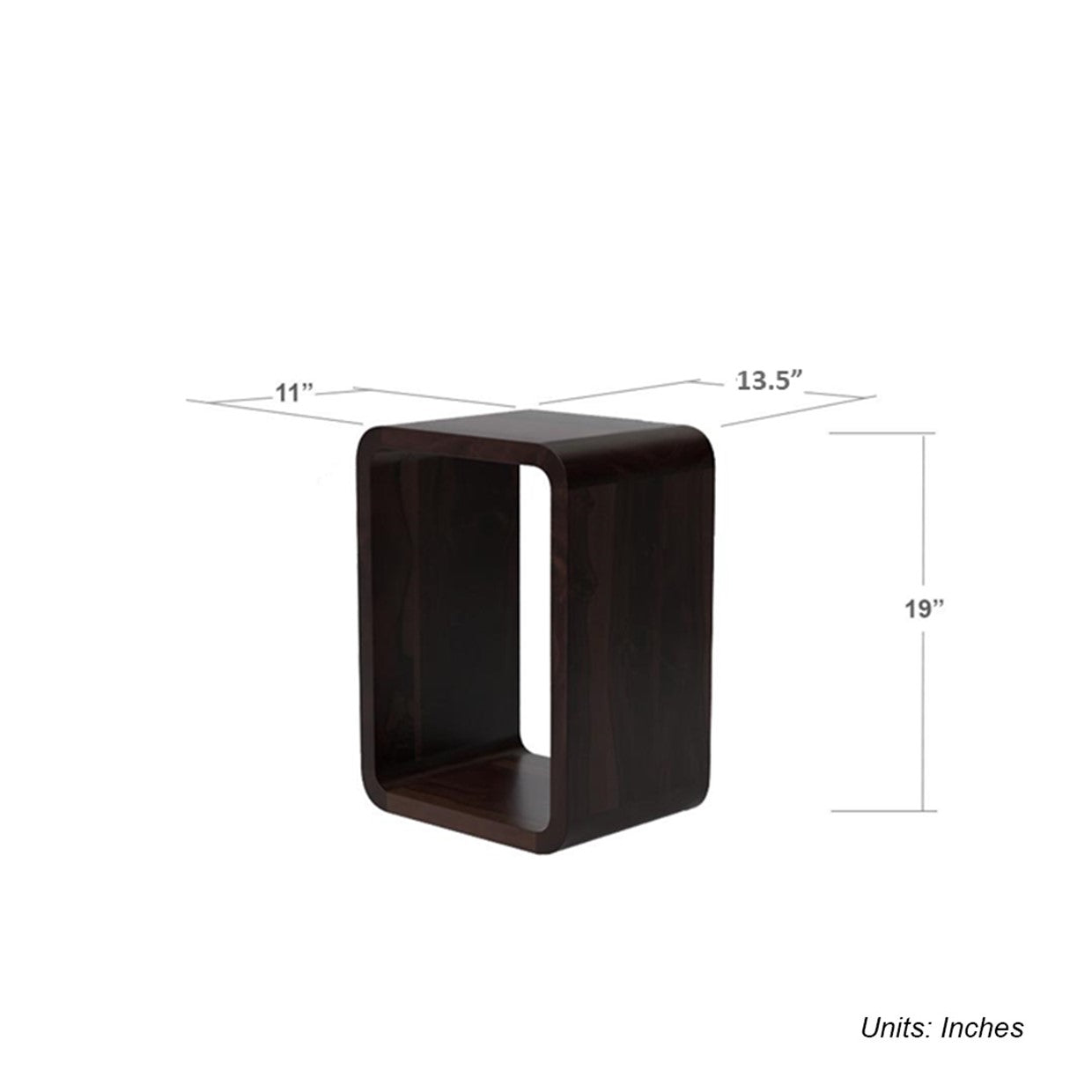 Aurora Sheesham Wood End Table