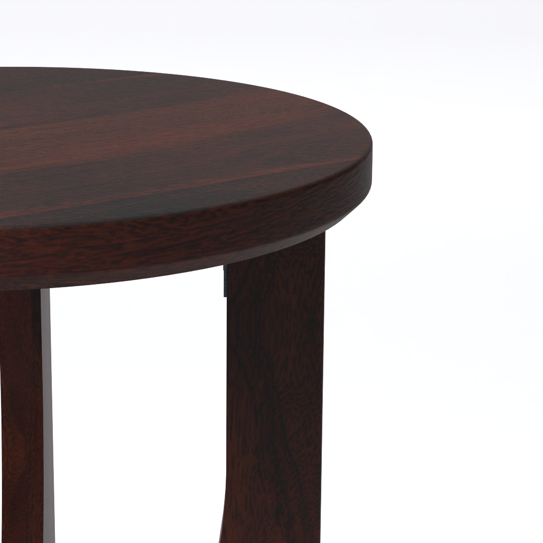 Stupa End Table (Mango wood - Walnut Finish)