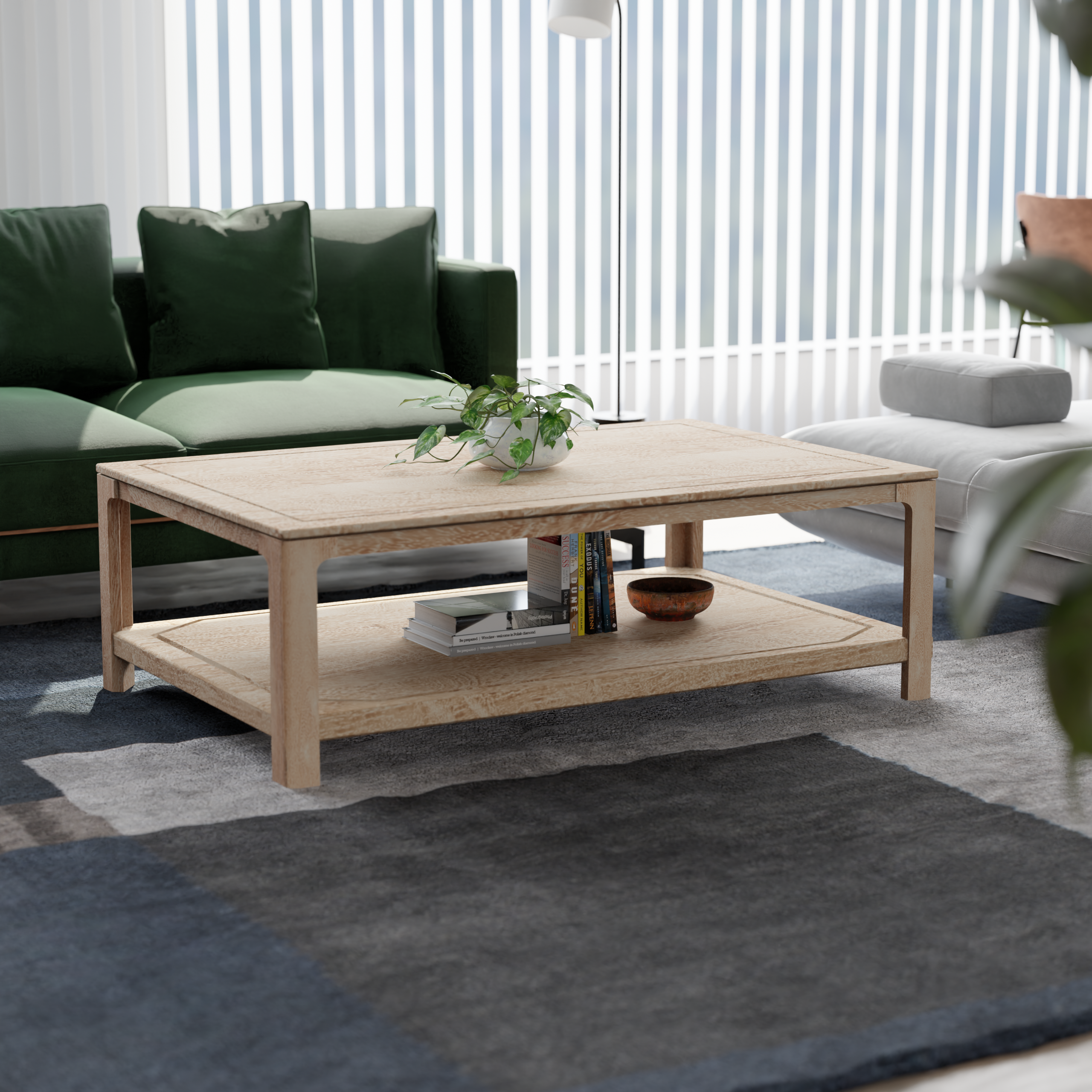 Driftwood Coffee Table - Mango Greige (Sandblasted)
