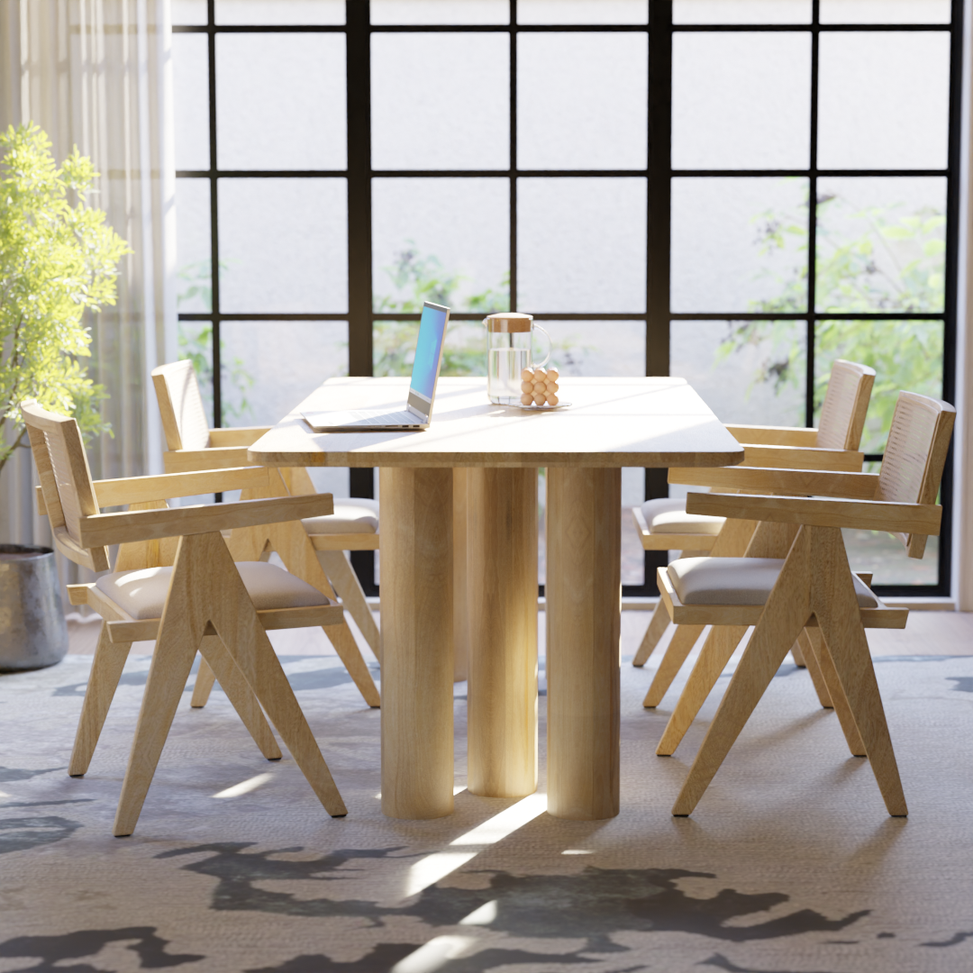 Gaia Dining Table (Mango Wood - Natural Finish) – Relso